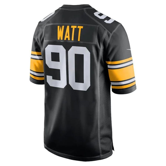 P.Steelers #90 T.J. Watt Black Alternate Player Game Jersey Stitched American Football Jerseys