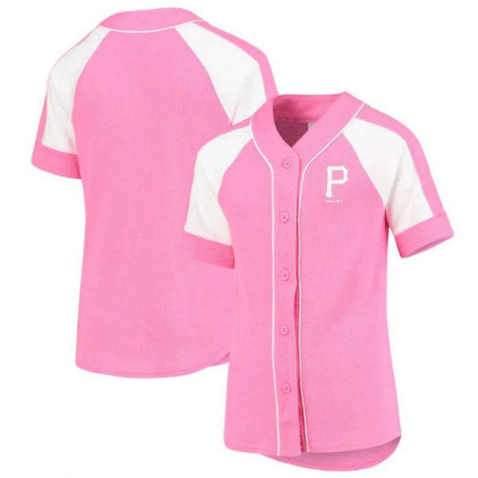 Custom Pittsburgh Pirates Team Spirit Fashion Jersey - Pink Baseball Jerseys