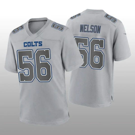 I.Colts #56 Quenton Nelson Gray Stitched Player Game Atmosphere Football Jerseys