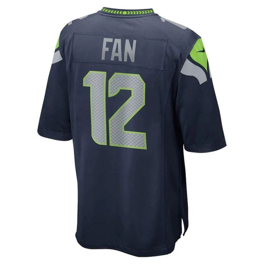 S.Seahawks #12 FAN 12s College Navy Player Game Jersey Stitched American Football Jerseys