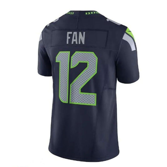 S.Seahawks #12 12th Fan Vapor F.U.S.E. Limited Player Jersey - College Navy Stitched American Football Jerseys