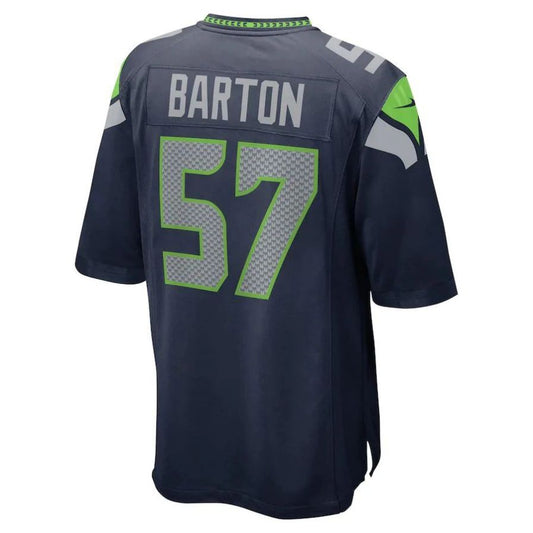 S.Seahawks #57 Cody Barton College Navy Player Game Jersey Stitched American Football Jerseys