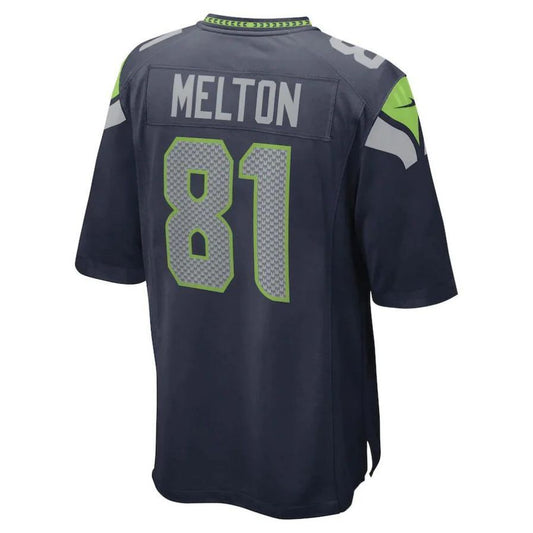 S.Seahawks #81 Bo Melton College Navy Game Player Jersey Stitched American Football Jerseys