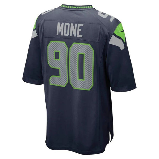 S.Seahawks #90 Bryan Mone College Navy Player Game Jersey Stitched American Football Jerseys