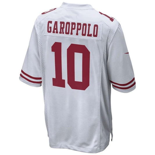 SF.49ers #10 Jimmy Garoppolo White Player Game Jersey Stitched American Football Jerseys