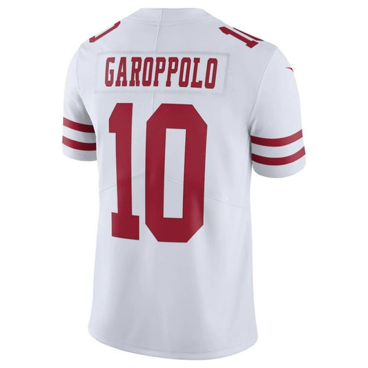 SF.49ers #10 Jimmy Garoppolo White Vapor Untouchable Limited Player Jersey Stitched American Football Jerseys