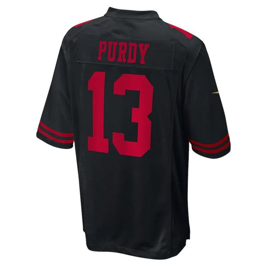 SF.49ers #13 Brock Purdy Fashion Game Player Jersey Black Stitched American Football Jerseys