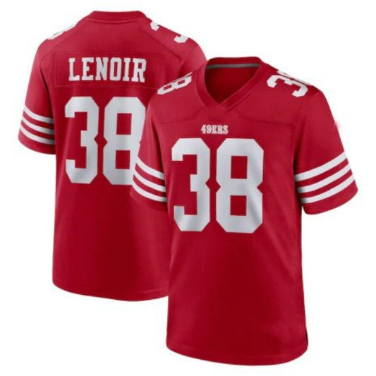 SF.49ers #38 Deommodore Lenoir 2022 Red Player Vapor Untouchable Stitched American Football Jerseys