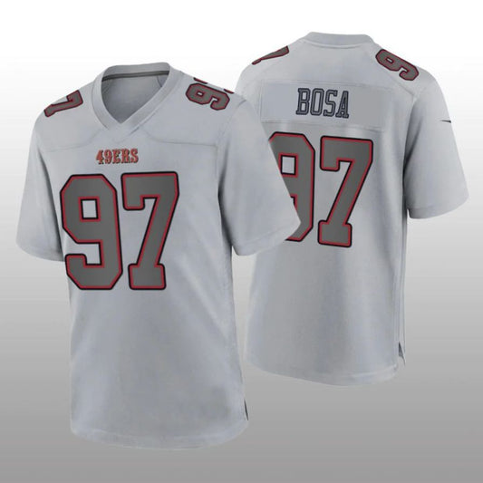 SF.49ers #97 Nick Bosa Gray Atmosphere Player Game Jersey Stitched American Football Jersey