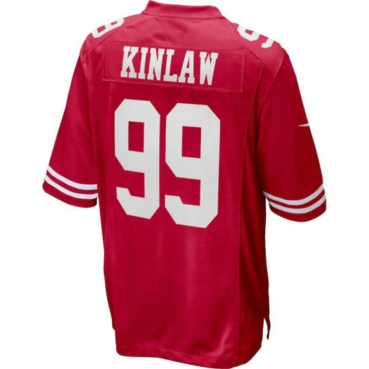 SF.49ers #99 Javon Kinlaw Scarlet Player Game Jersey Stitched American Football Jerseys