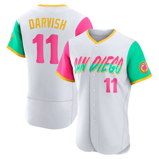 San Diego Padres #11 Yu Darvish White 2022 City Connect Authentic Player Baseball Jersey