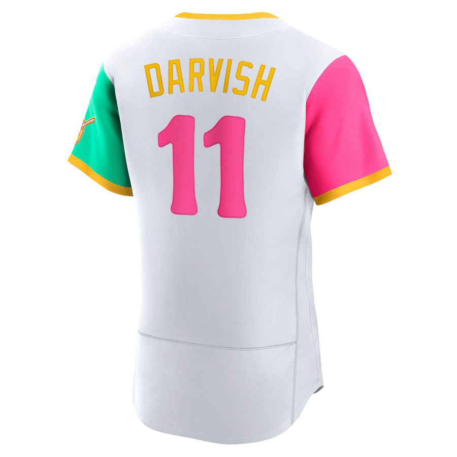 San Diego Padres #11 Yu Darvish White 2022 City Connect Authentic Player Baseball Jersey