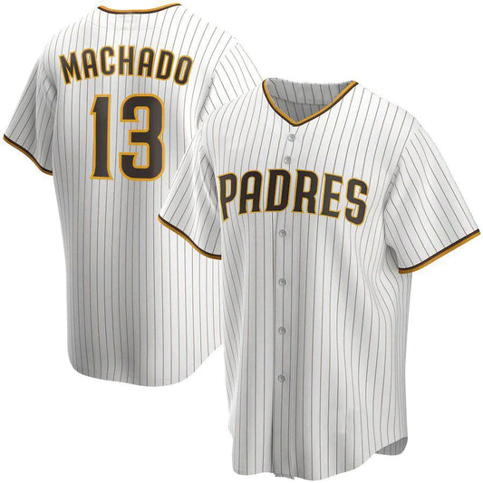 San Diego Padres #13 Manny Machado White Alternate Replica Player Jersey Baseball Jerseys