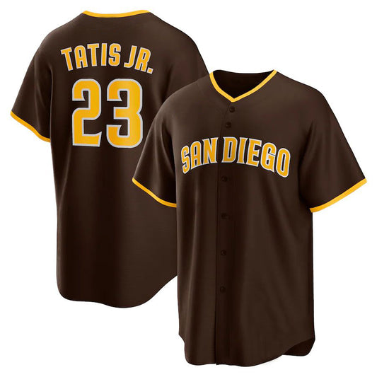 San Diego Padres #23 Fernando Tatis Jr. Brown Alternate Replica Player Jersey