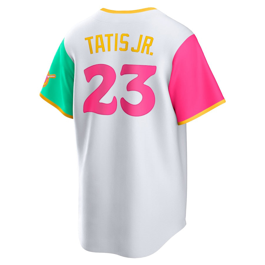 San Diego Padres #23 Fernando Tatis Jr. White 2022 City Connect Replica Player Baseball Jersey