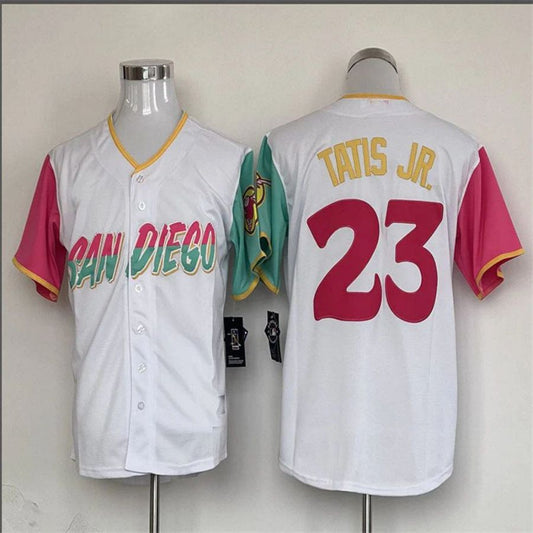 San Diego Padres #23 Fernando Tatis Jr. White City Connect Replica Player Jersey Baseball Jerseys