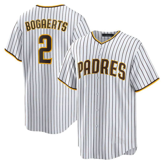 San Diego Padres #2 Xander Bogaerts White-Brown Home Official Replica Player Jersey