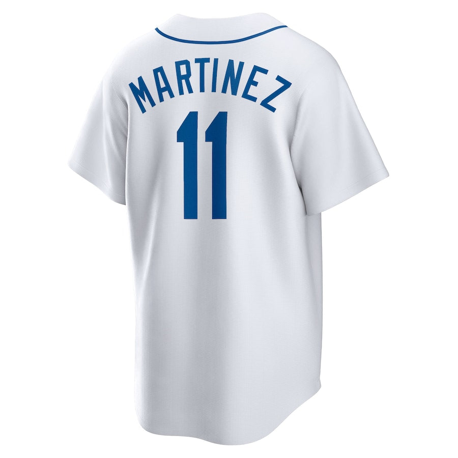 Seattle Mariners #11 Edgar Martinez White Home Cooperstown Collection Replica Player Jersey Baseball Jerseys