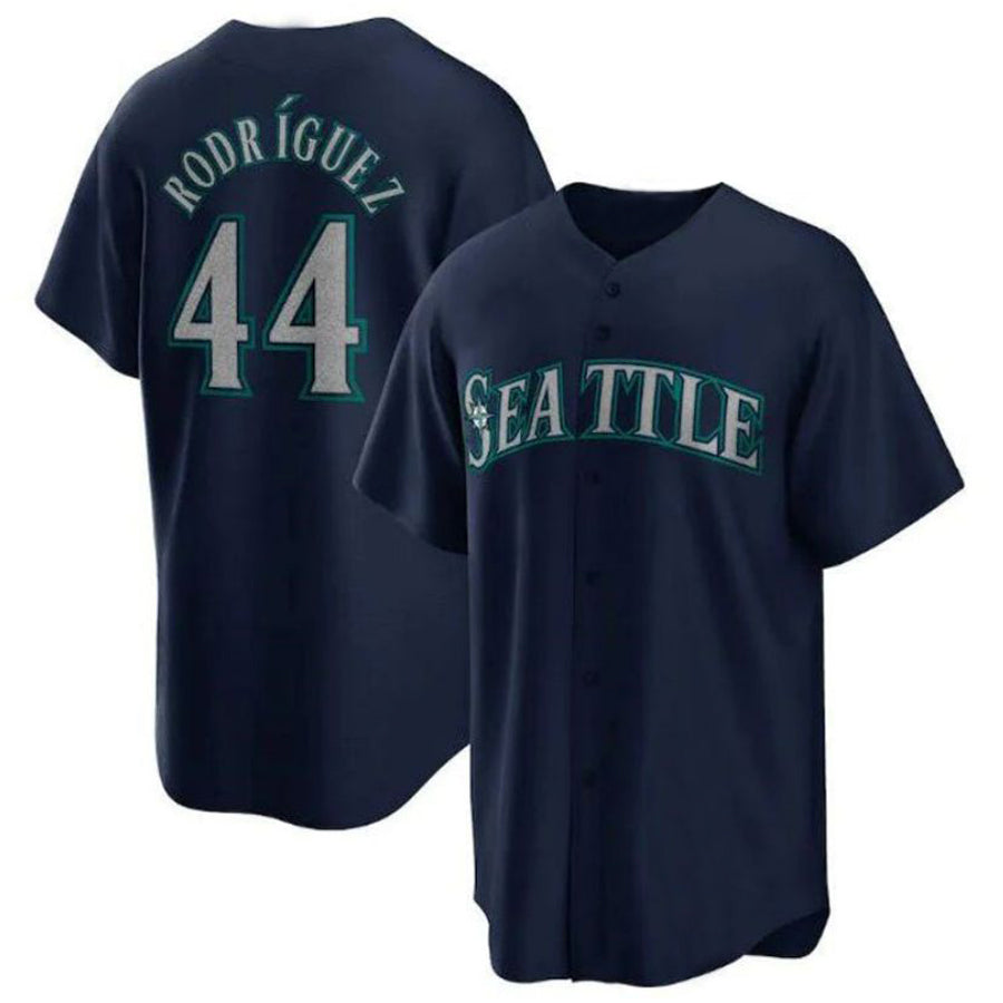 Seattle Mariners #44 Julio Rodriguez Navy Official Replica Player Jersey Baseball Jerseys