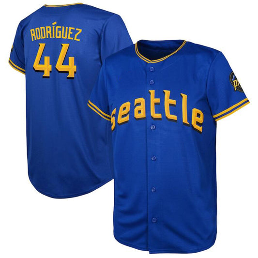 Seattle Mariners #44 Julio Rodriguez Royal 2023 City Connect Replica Player Jersey