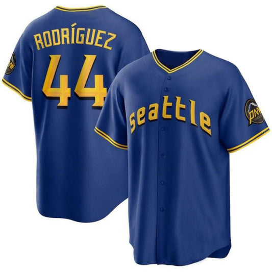 Seattle Mariners #44 Julio Rodriguez Royal 2023 City Connect Replica Player Jersey Baseball Jerseys
