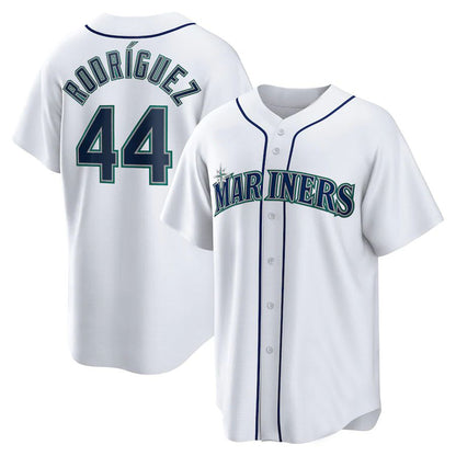 Seattle Mariners #44 Julio Rodriguez White Home Replica Player Jersey
