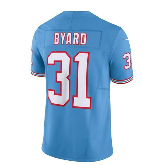 T.Titans #31 Kevin Byard Light Blue Oilers Throwback Vapor F.U.S.E. Limited Jersey Player Stitched American Football Jerseys