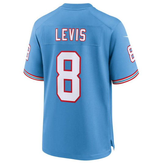 T.Titans #8 Will Levis Light Blue Oilers Throwback Player Game Jersey Stitched Football Jerseys