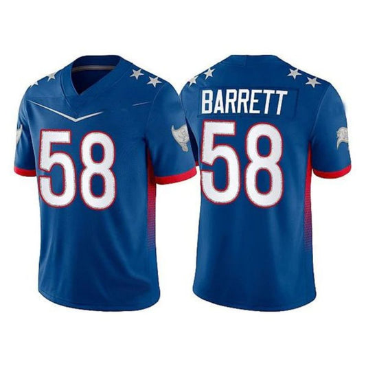 TB.Buccaneers #58 Shaquil Barrett 2022 Royal Pro Bowl Stitched Player Jersey American Football Jerseys