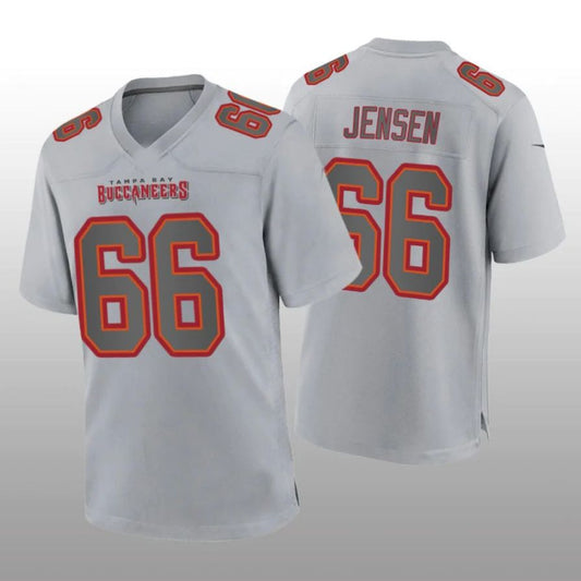 TB.Buccaneers #66 Ryan Jensen Gray Atmosphere Player Game Jersey Stitched American Football Jerseys