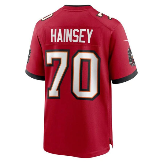 TB.Buccaneers #70 Robert Hainsey Red Player Game Jersey Stitched American Football Jerseys