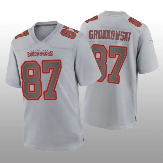 TB.Buccaneers #87 Rob Gronkowski Gray Atmosphere Game Retired Player Jersey Stitched American Football Jerseys