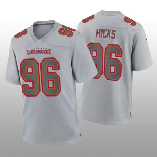 TB.Buccaneers #96 Akiem Hicks Gray Atmosphere Player Game Jersey Stitched American Football Jerseys