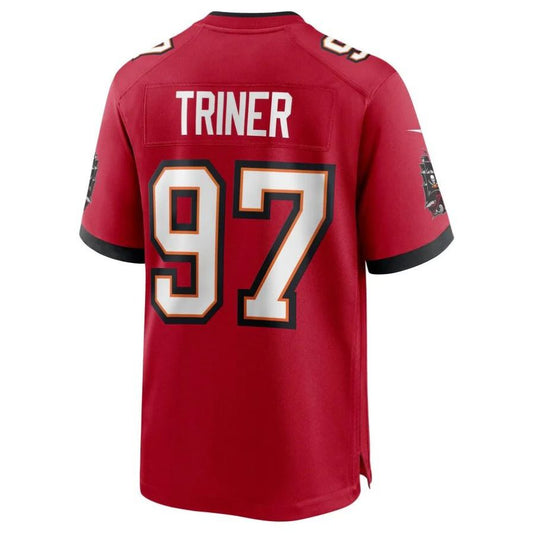 TB.Buccaneers #97 Zach Triner Red Player Game Jersey Stitched American Football Jerseys
