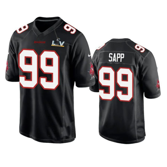 TB.Buccaneers #99 SAPP Player Game Jersey - Black Stitched American Football Jerseys
