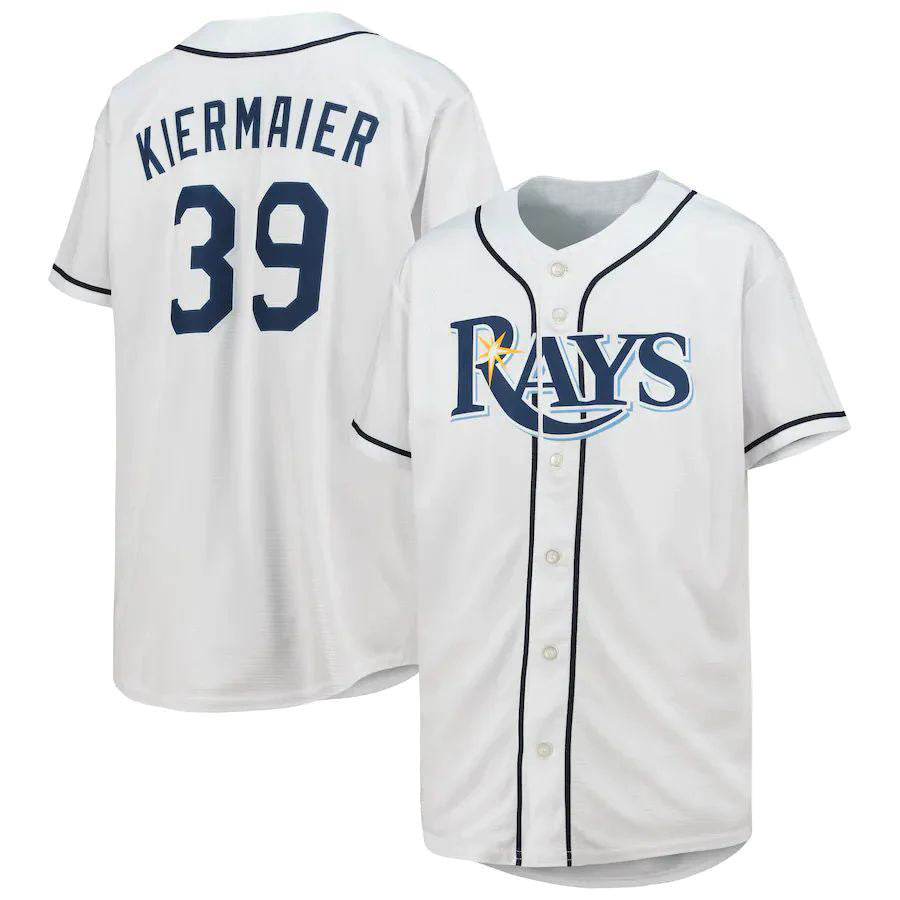 Tampa Bay Rays #39 Kevin Kiermaier White Home Replica Player Jersey Baseball Jerseys