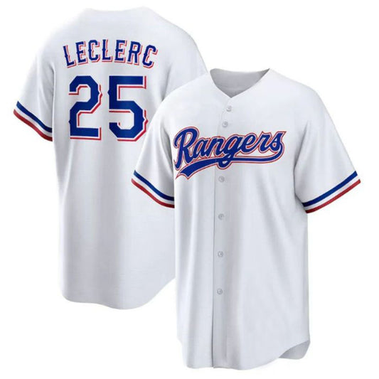 Texas Rangers #25 Jos Leclerc White Home Replica Player Jersey Baseball Jerseys