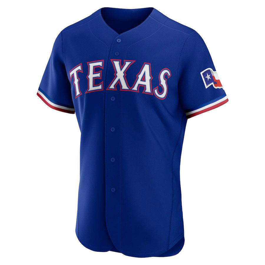 Texas Rangers #2 Marcus Semien Royal Alternate Authentic Player Baseball Jersey