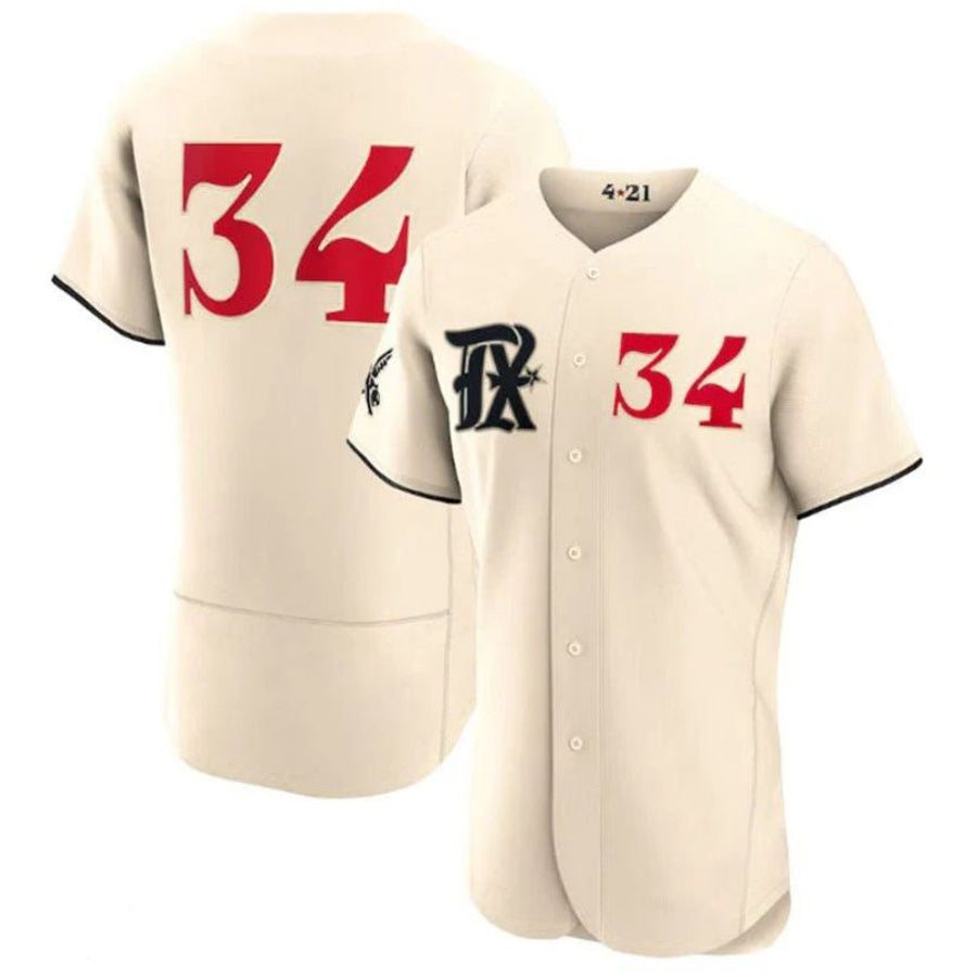 Texas Rangers #34 Nolan Ryan Cream 2023 City Connect Authentic Player Jersey Baseball Jerseys