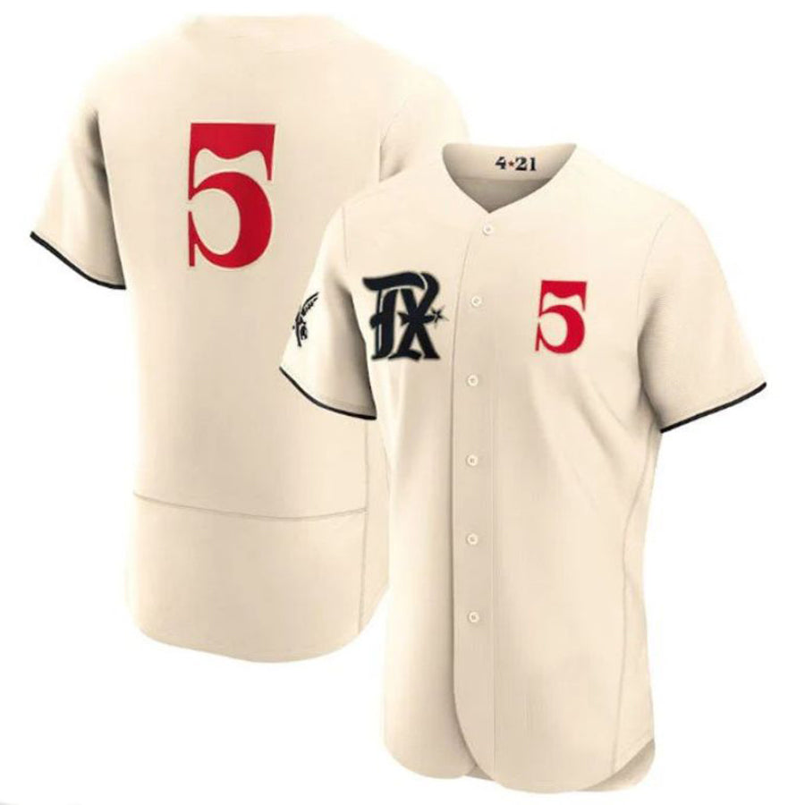 Texas Rangers #5 Corey Seager Cream 2023 City Connect Authentic Player Jersey Baseball Jerseys