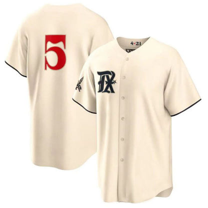 Texas Rangers #5 Corey Seager Cream 2023 City Connect Replica Player Jersey Baseball Jerseys
