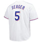 Texas Rangers #5 Corey Seager White Big & Tall Replica Player Jersey