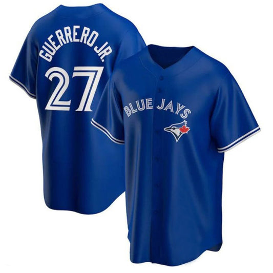 Toronto Blue Jays #27 Vladimir Guerrero Jr. Alternate Replica Player Jersey - Royal Baseball Jerseys