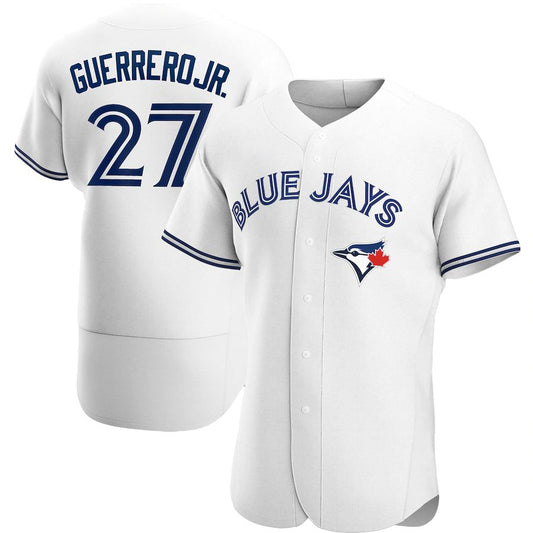 Toronto Blue Jays #27 Vladimir Guerrero Jr. White Home Authentic Player Baseball Jersey