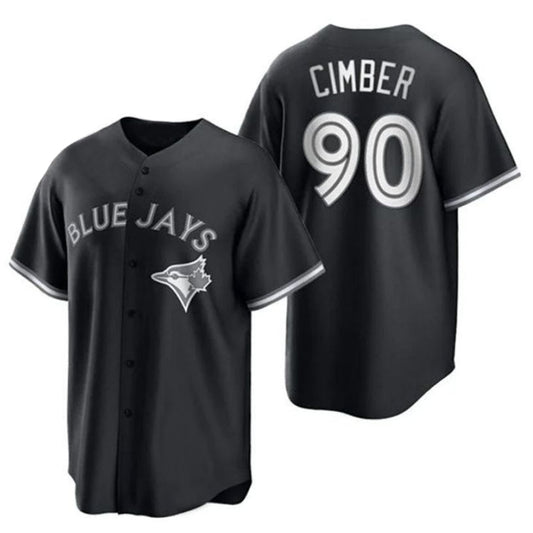 Toronto Blue Jays #90 Adam Cimber Black White Collection Jersey Baseball Jerseys