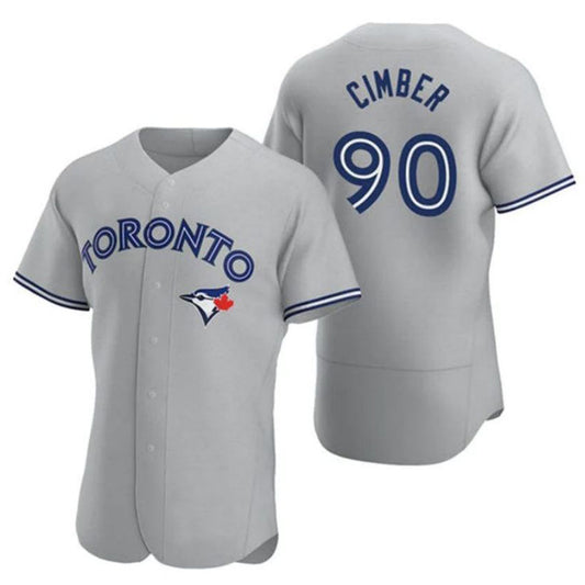 Toronto Blue Jays #90 Adam Cimber Gray Road Flex Base Player Jersey Baseball Jerseys