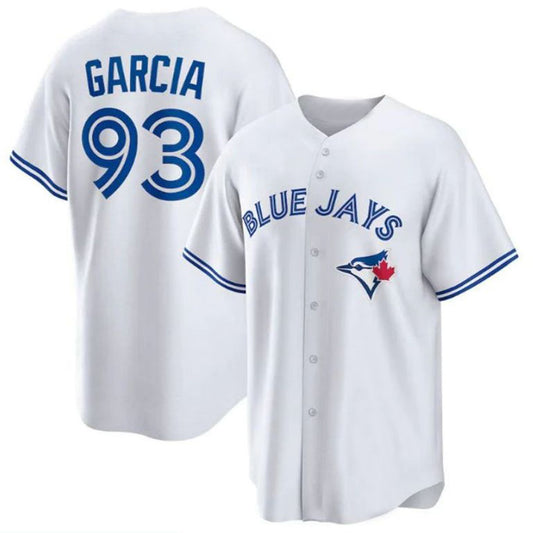 Toronto Blue Jays #93 Yimi Garcia Home Replica Player Jersey - White Baseball Jerseys