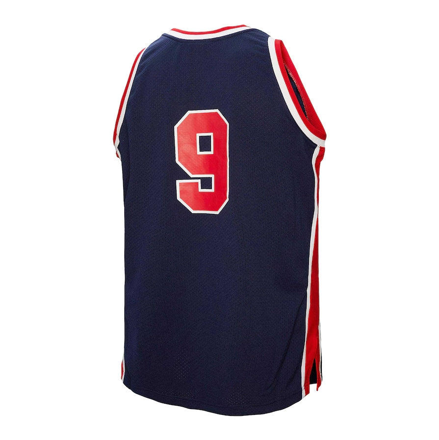 USA Basketball #9 Michael Jordan Player 1984 Authentic Jersey - Navy American Basketball Jerseys