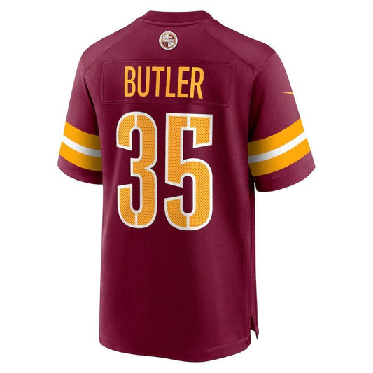 W.Commanders #35 Percy Butler Burgundy Player Game Jersey Stitched American Football Jerseys