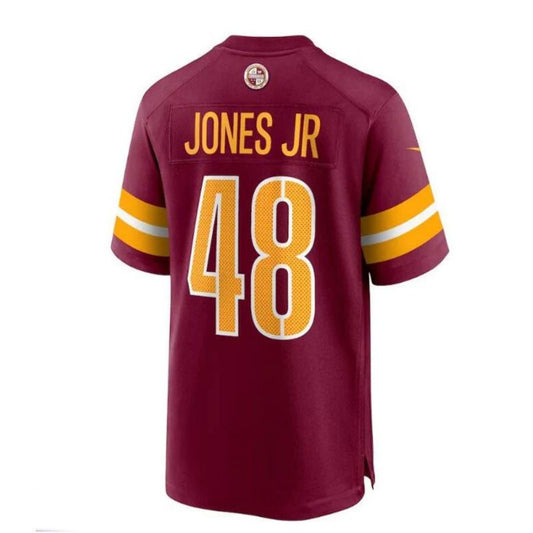 W.Commanders #48 Andre Jones Jr. Player Team Game Jersey - Burgundy Stitched American Football Jerseys